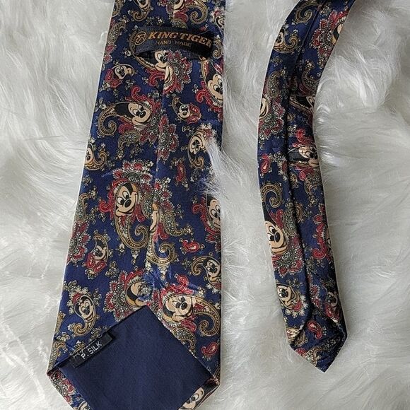MICKEY MOUSE Paisley‎ Handmade Silk Tie - Picture 4 of 7